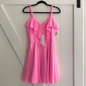 Hot Pink Amanda Uprichard mini dress